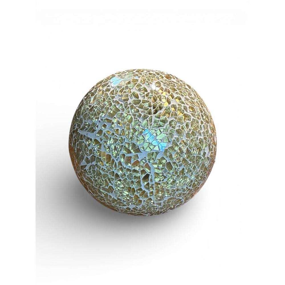 One Decorative Orb Mosaic Sphere Ball Centerpiece Ball for Bowl Vases 4" - Picture 2 of 3